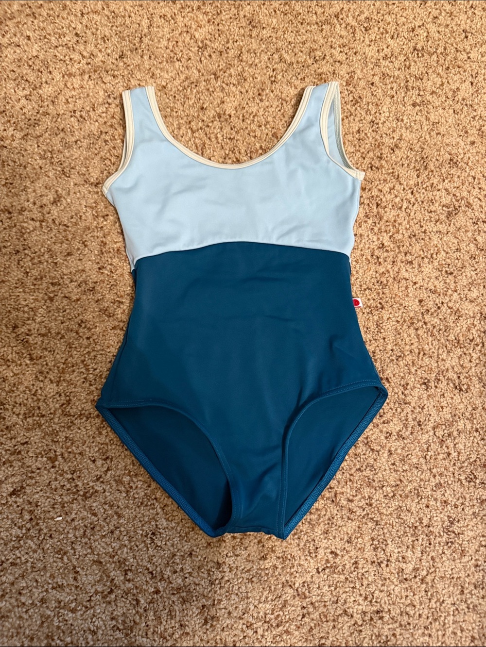 Yumiko Kids Two-Tone Blue Leotard 14